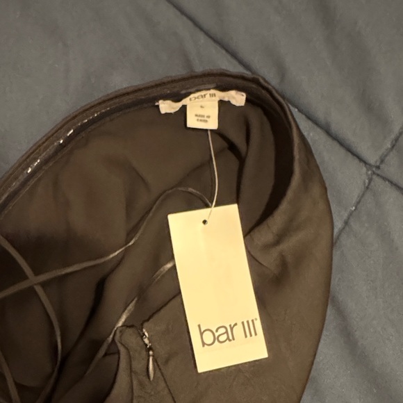 Bar III Asymmetrical One-Strap Halter Bodysuit | Open Back | Size L - Picture 3 of 5